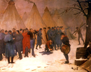 "Reveille on a Winter Morning" by Henry Bacon, 1868